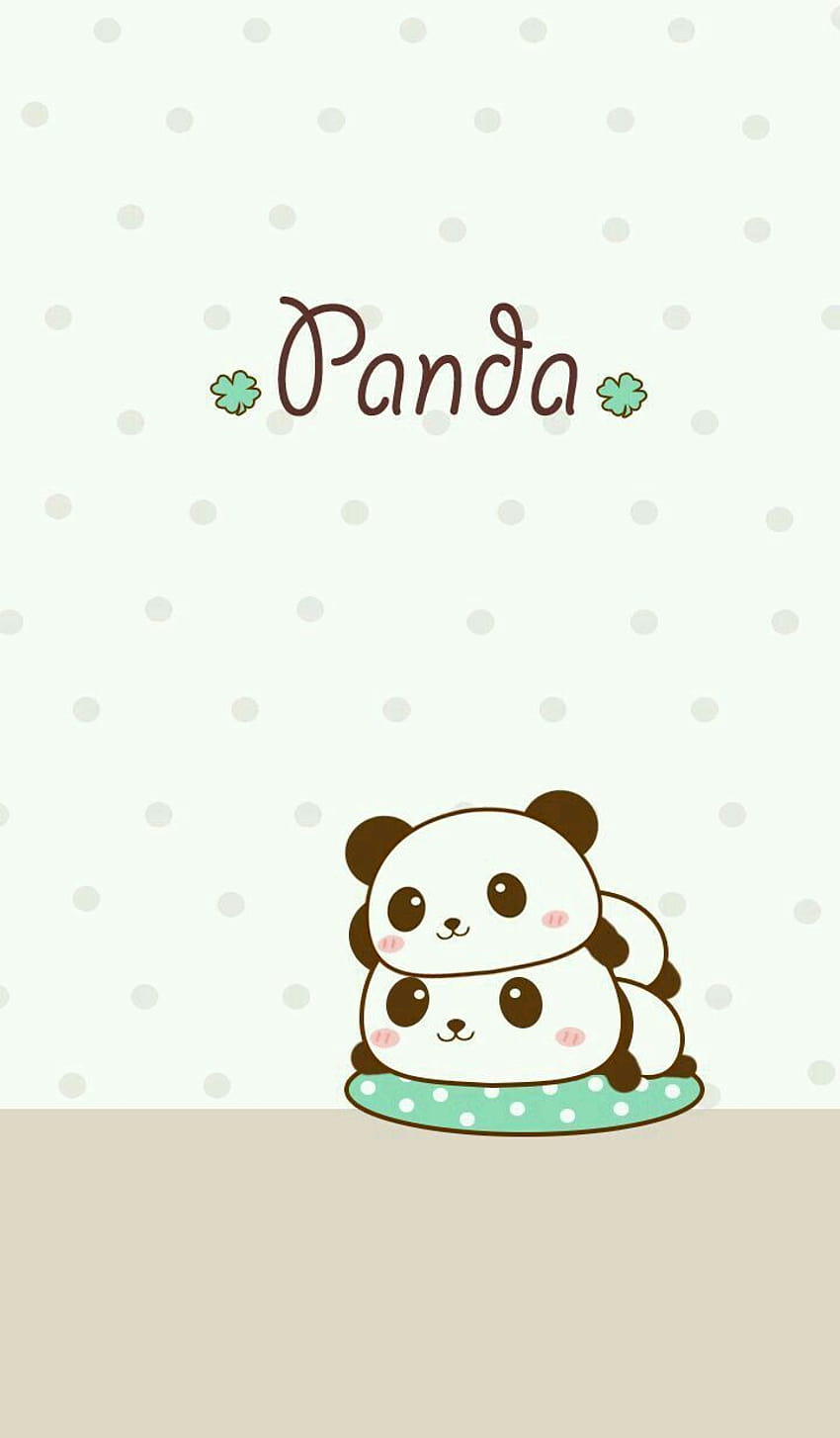 Kawaii Cute Panda on Dog, cute panda phone HD phone wallpaper