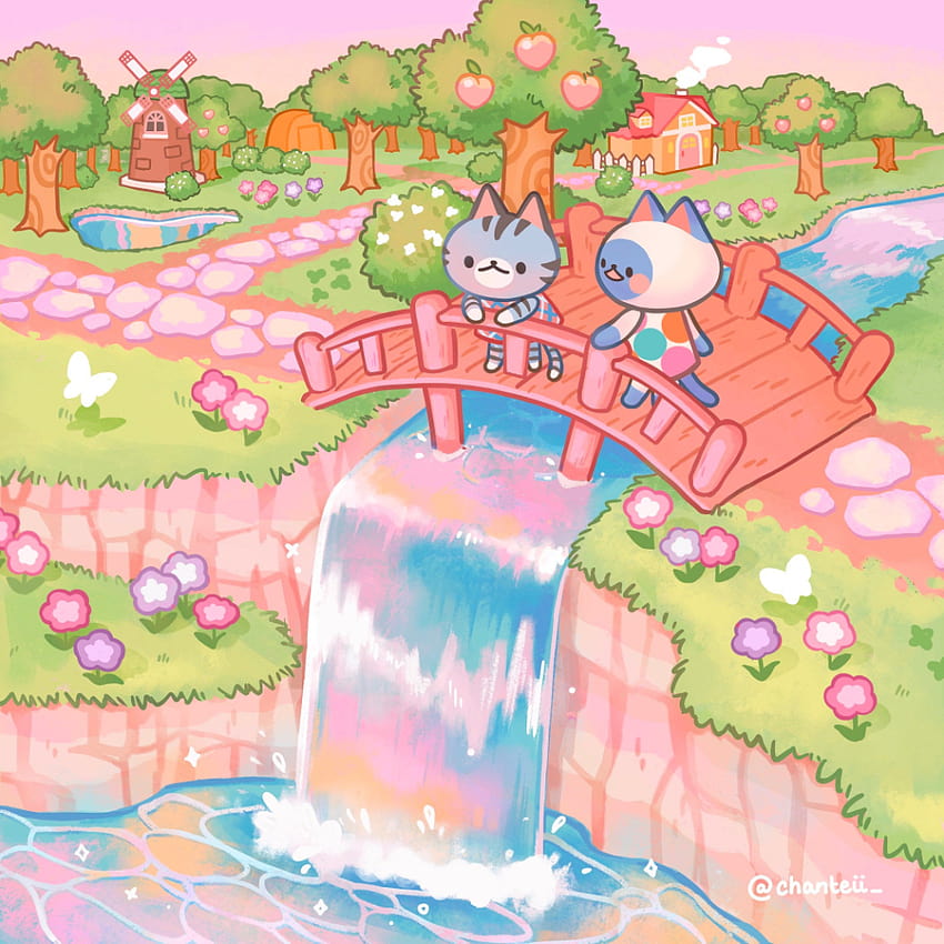 Animal Crossing Lovely Day Print w 2020 r., Kawaii Animal Crossing Tapeta na telefon HD
