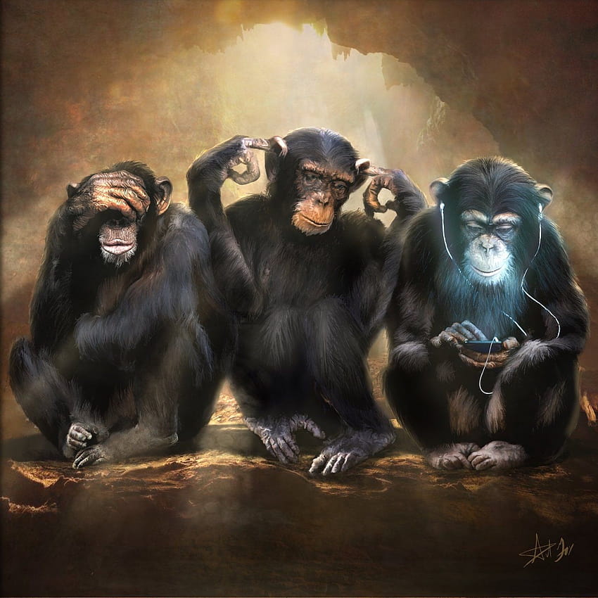 3 Wise Monkeys, three wise monkeys HD phone wallpaper