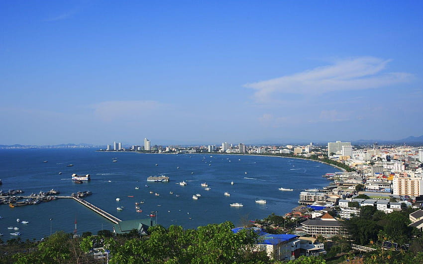 Pattaya City Beach Thailand HD wallpaper