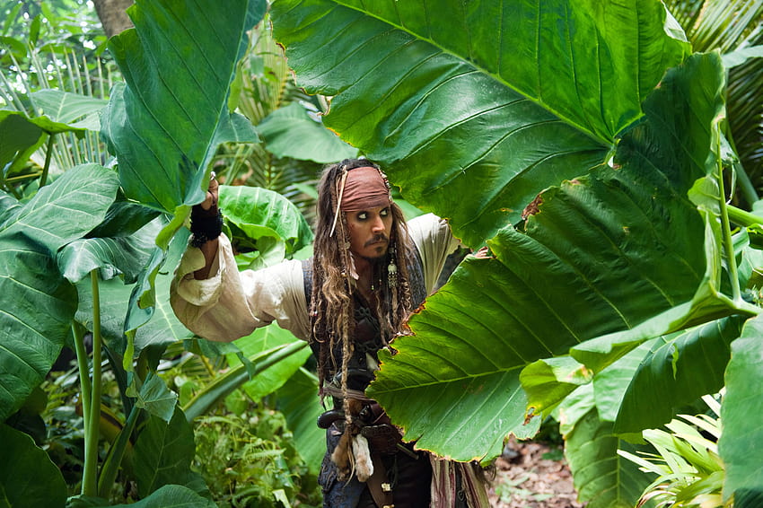 Captain Jack Sparrow aus Fluch der Karibik HD-Hintergrundbild