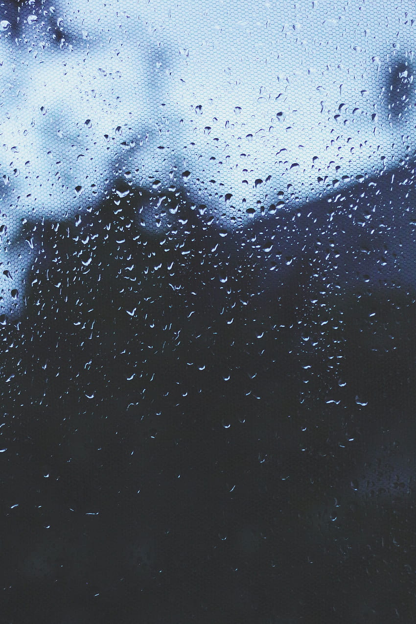 Blue Gloomy Rain Aesthetic, foggy gloomy day HD phone wallpaper