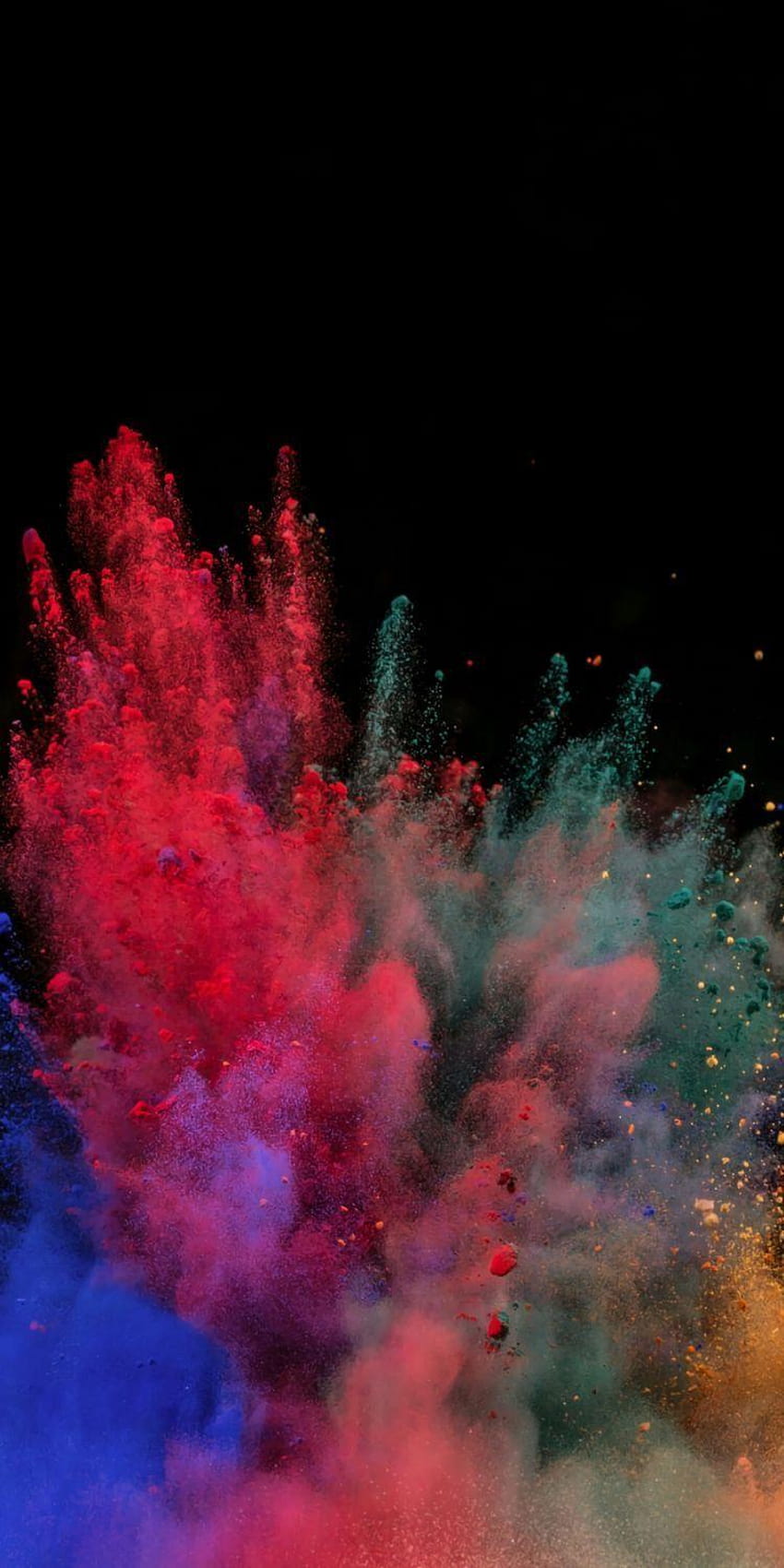 Technikolor Magik, rainbow smoke dark phone HD phone wallpaper