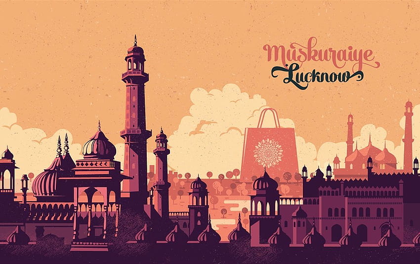 Lucknow ist die größte und Hauptstadt des indischen Bundesstaates HD-Hintergrundbild