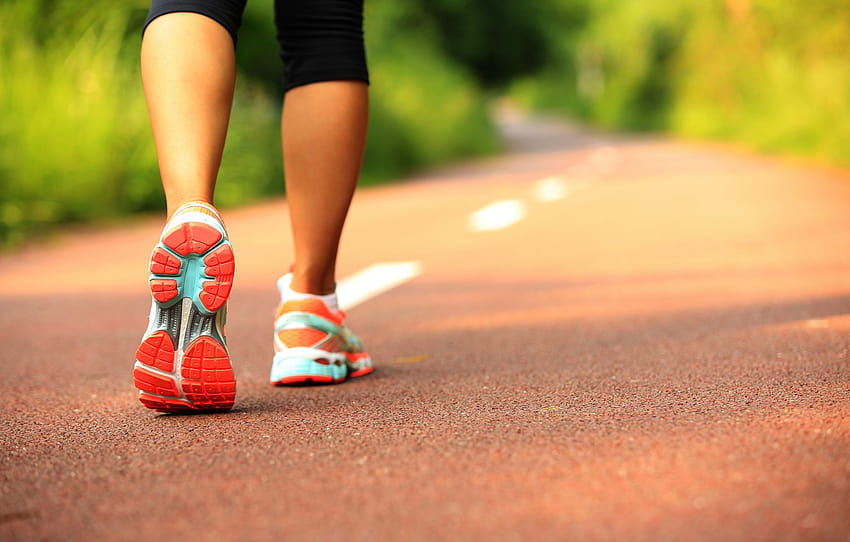 walking, running shoes, jogging, outdoor activity , section спорт HD wallpaper