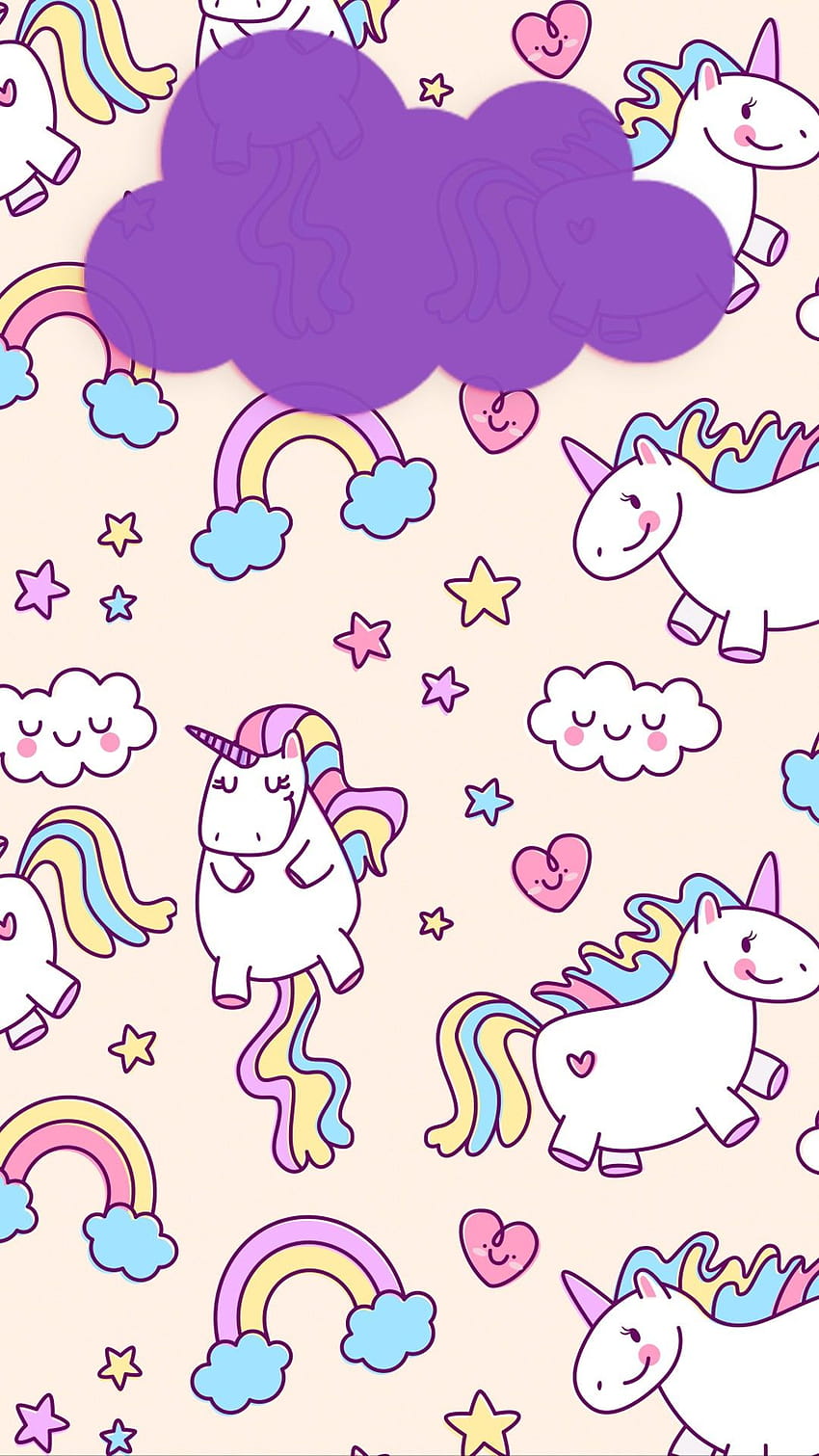 Download Unicorn Kawaii Iphone Art Wallpaper  Wallpaperscom