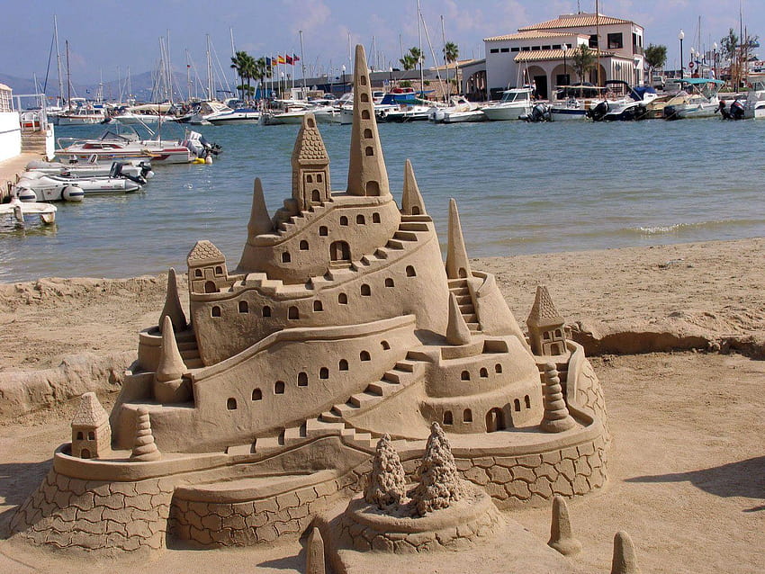 the Sand Castle , Sand Castle iPhone, sandcastle HD wallpaper