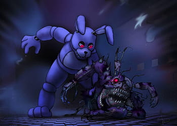 Concept Art For Twisted Freddy And Twisted Bonnie - Molten Freddy Full  Body, HD Png Download - 382x833(#1578657)