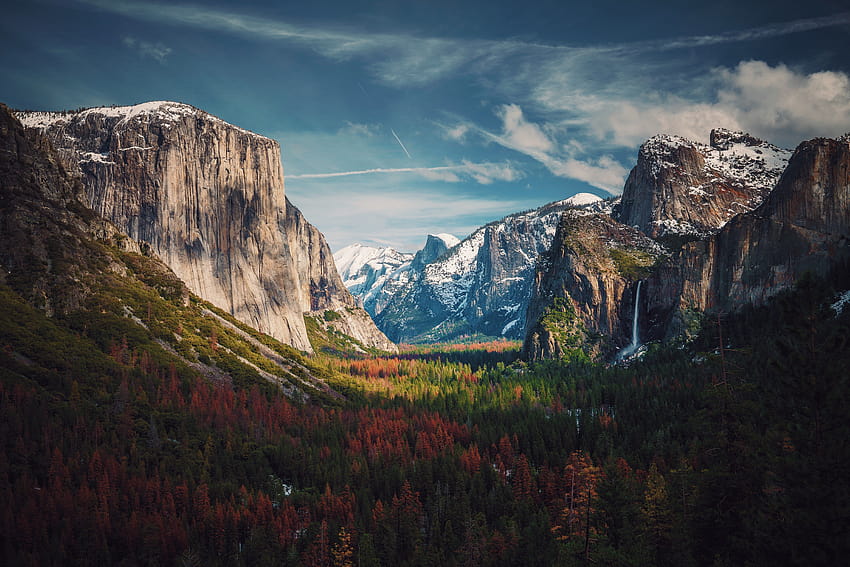 Yosemite National Park, sunrise at yosemite valley HD wallpaper