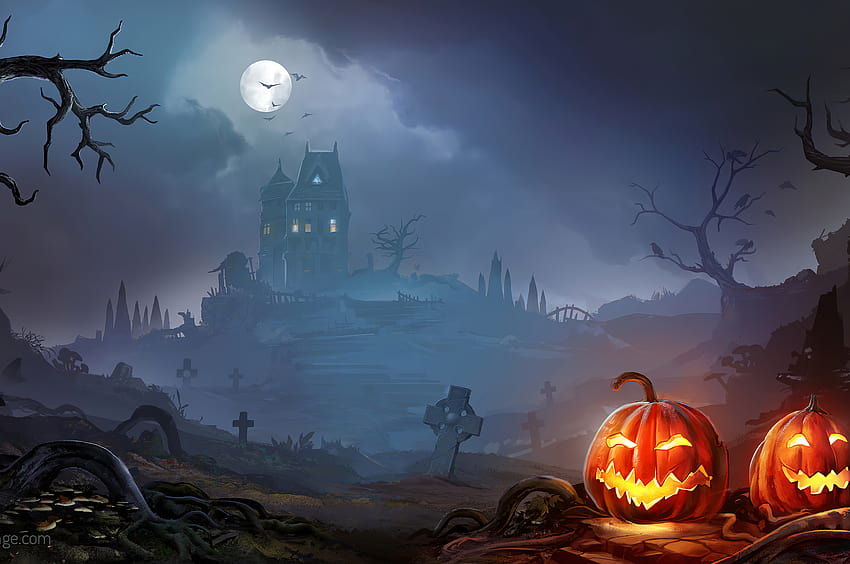 2560x1700 Horror Pumpkins Halloween Chromebook Pixel , Backgrounds, and HD wallpaper