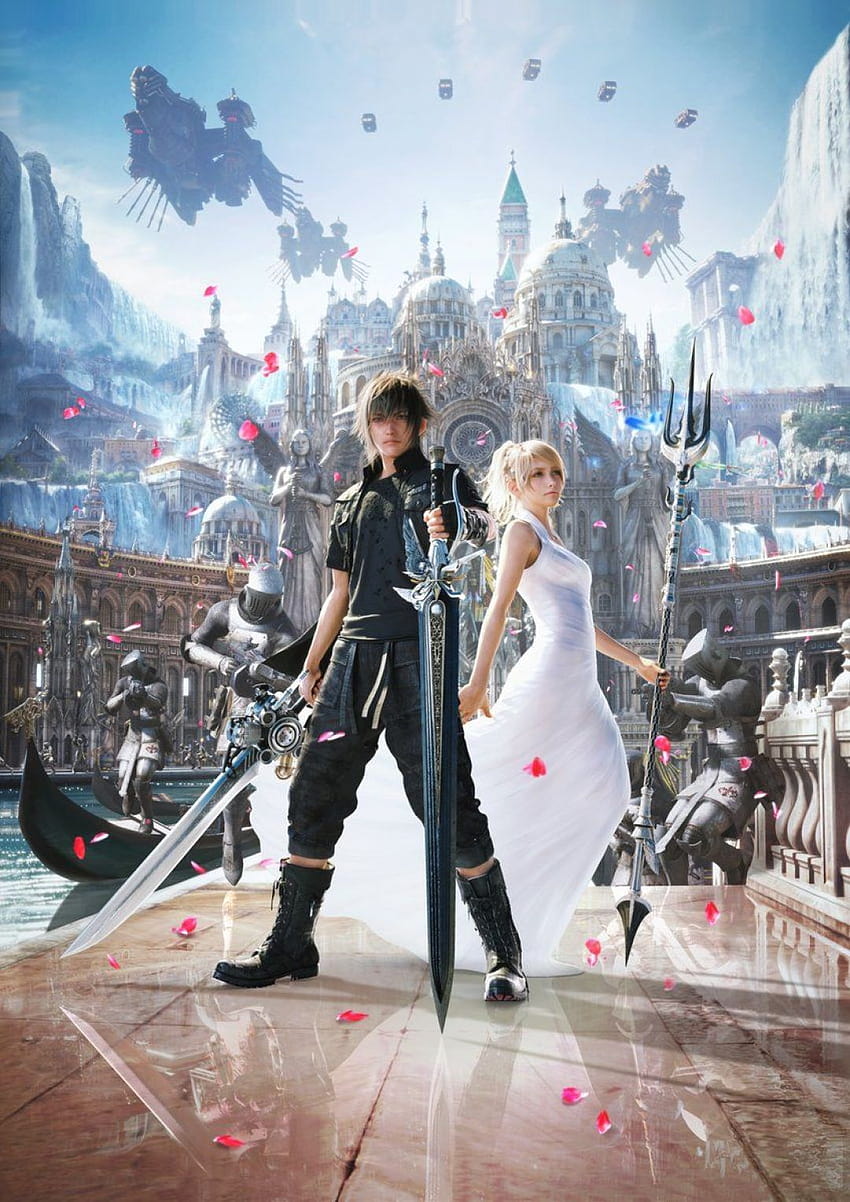 5 Square Enix veröffentlichte veröffentlichte Kunstwerke aus Final Fantasy XV. Endgültiger, endgültiger Fantasy-Androide HD-Handy-Hintergrundbild