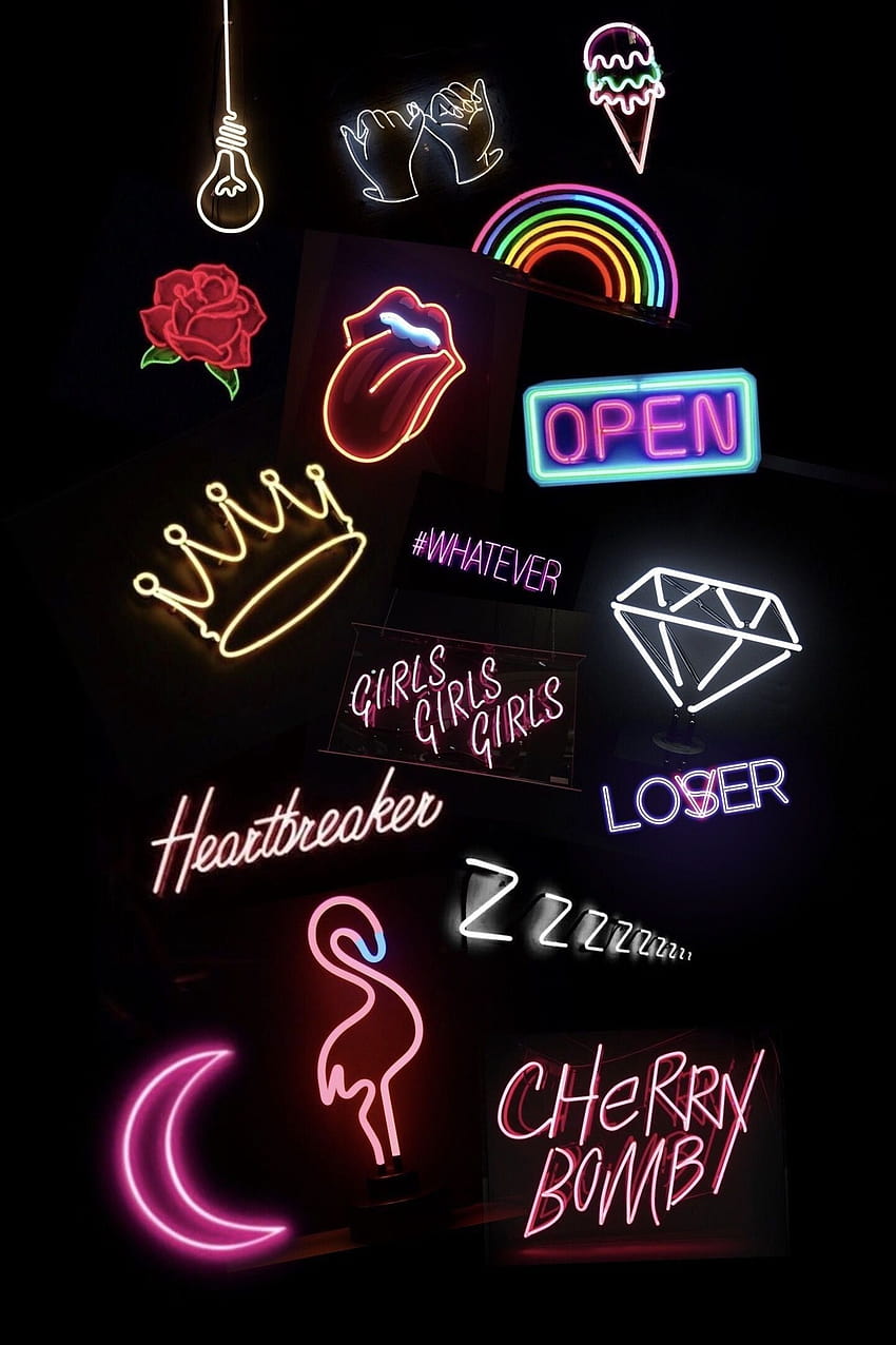Aesthetic Neon Lights, love aesthetics HD phone wallpaper