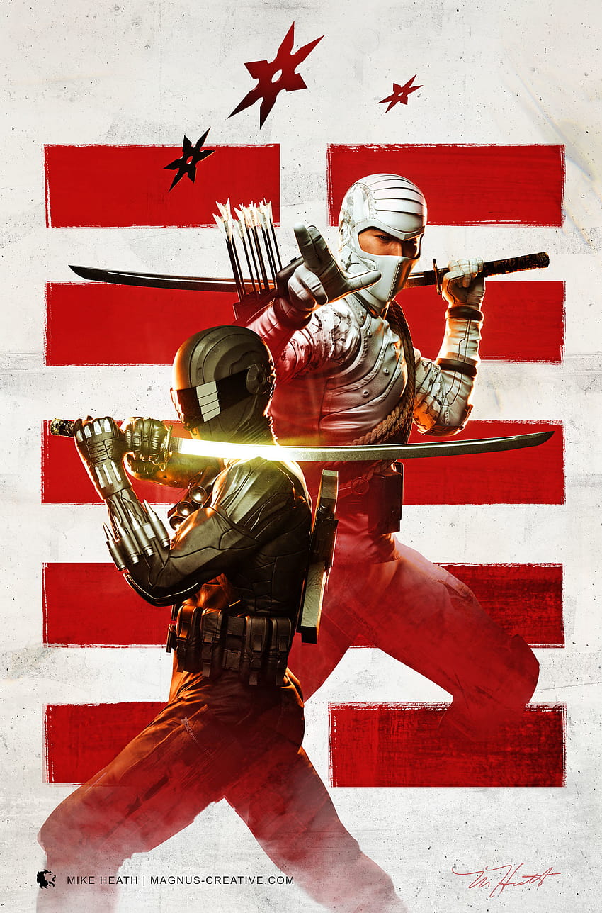 Snake Eyes & Storm Shadow: Water & Fire di Magnus, Snake Eyes e Storm Shadow Sfondo del telefono HD