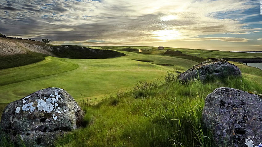 Golf in the land of fire and ice, golfers paradise HD wallpaper