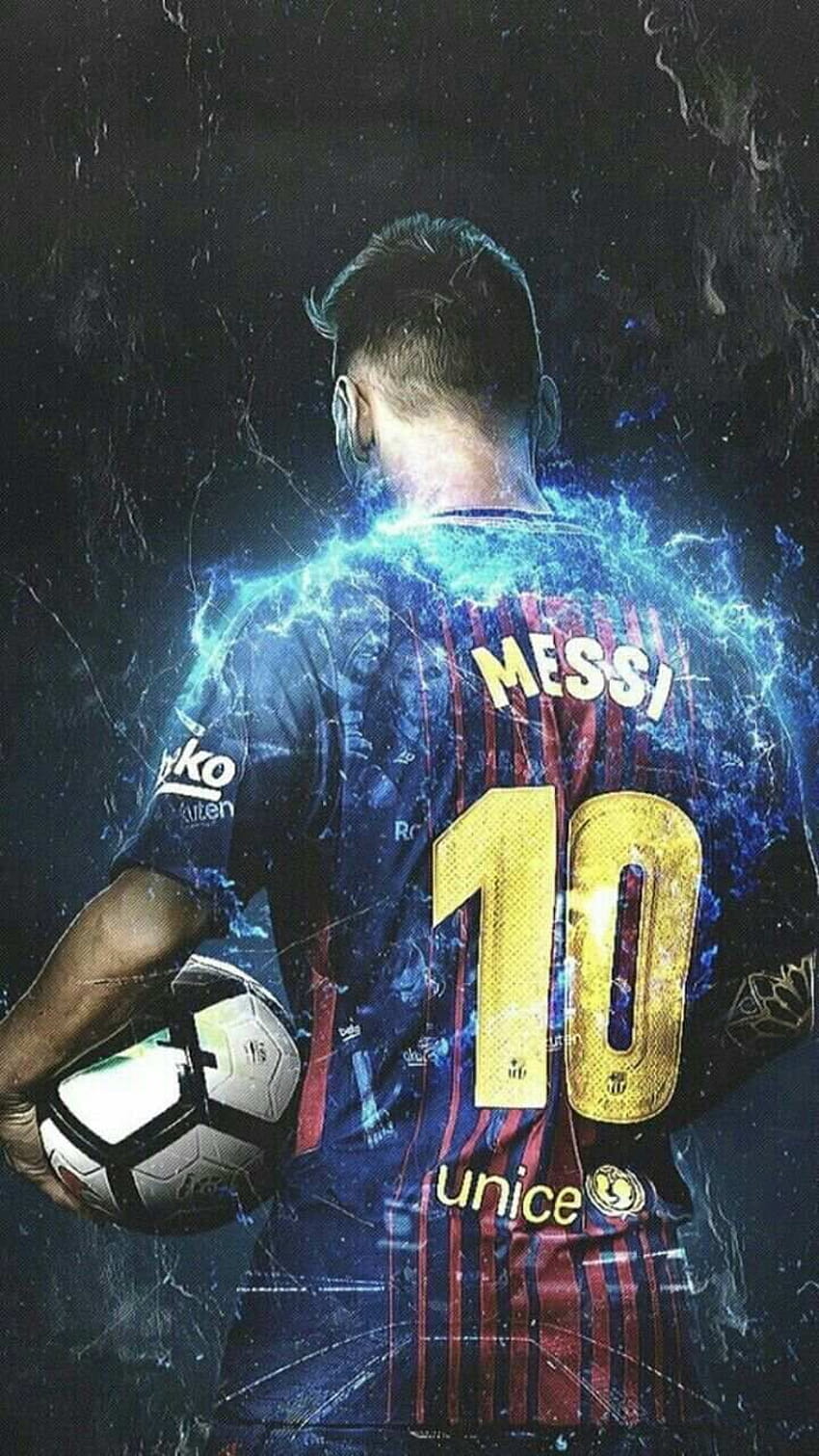 Jersey Bola Lionel Messi, barcelona messi wallpaper ponsel HD