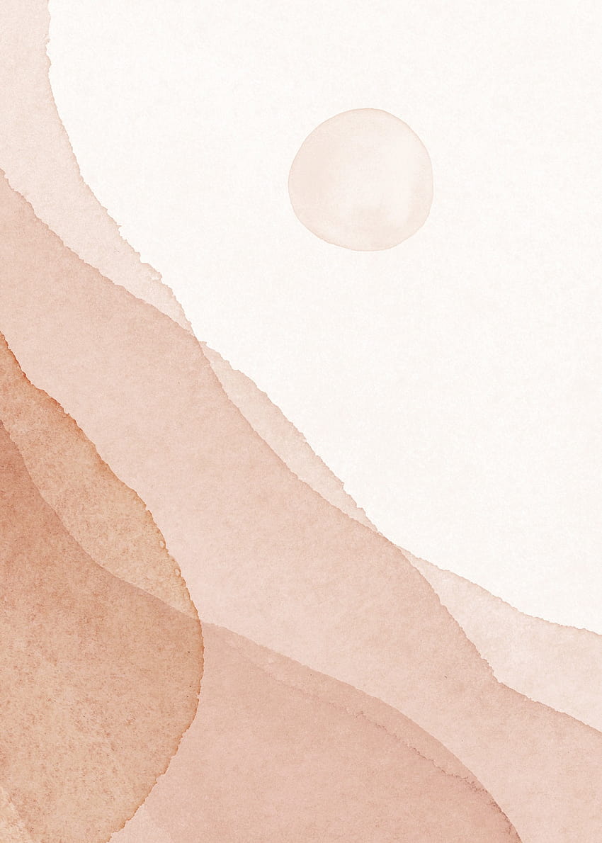 Dusty Blush Abstract Landscape Art Print for beautiful living, blush ...