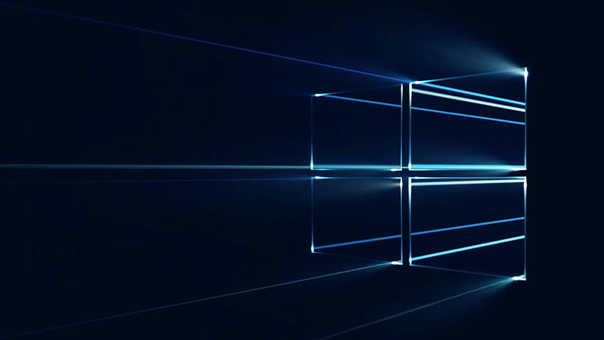 Microsoft Windows 10 04, abstract, black color • For You For & Mobile, neon windows HD wallpaper