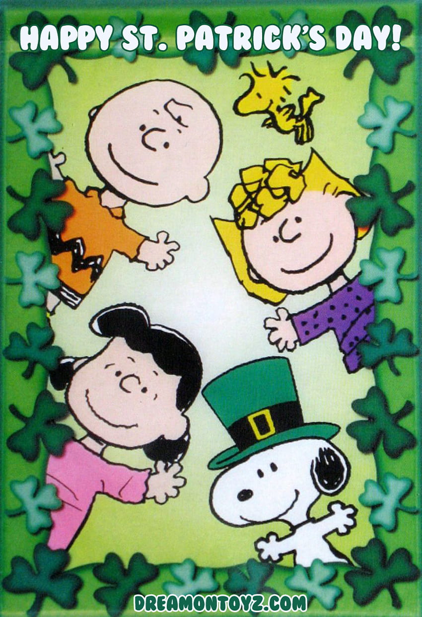 Happy St Patricks Day Charlie Brown Woodstock Sally, st patricks day snoopy HD phone wallpaper