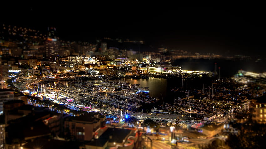 Monaco, city night, ports, yachts 3840x2160 U , monaco aerial view ultra HD wallpaper