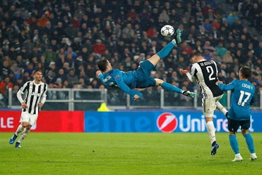 Liga dos Campeões: Golo 'extraordinário' de Cristiano Ronaldo esmaga Juventus; Torcedores pedem que craque do Real Madrid jogue contra marcianos papel de parede HD