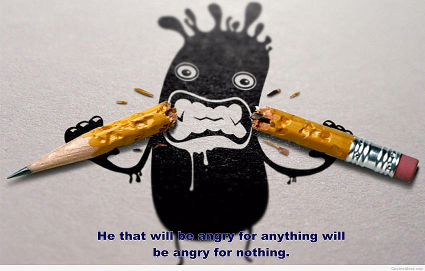 Angry With Quotes HD wallpaper