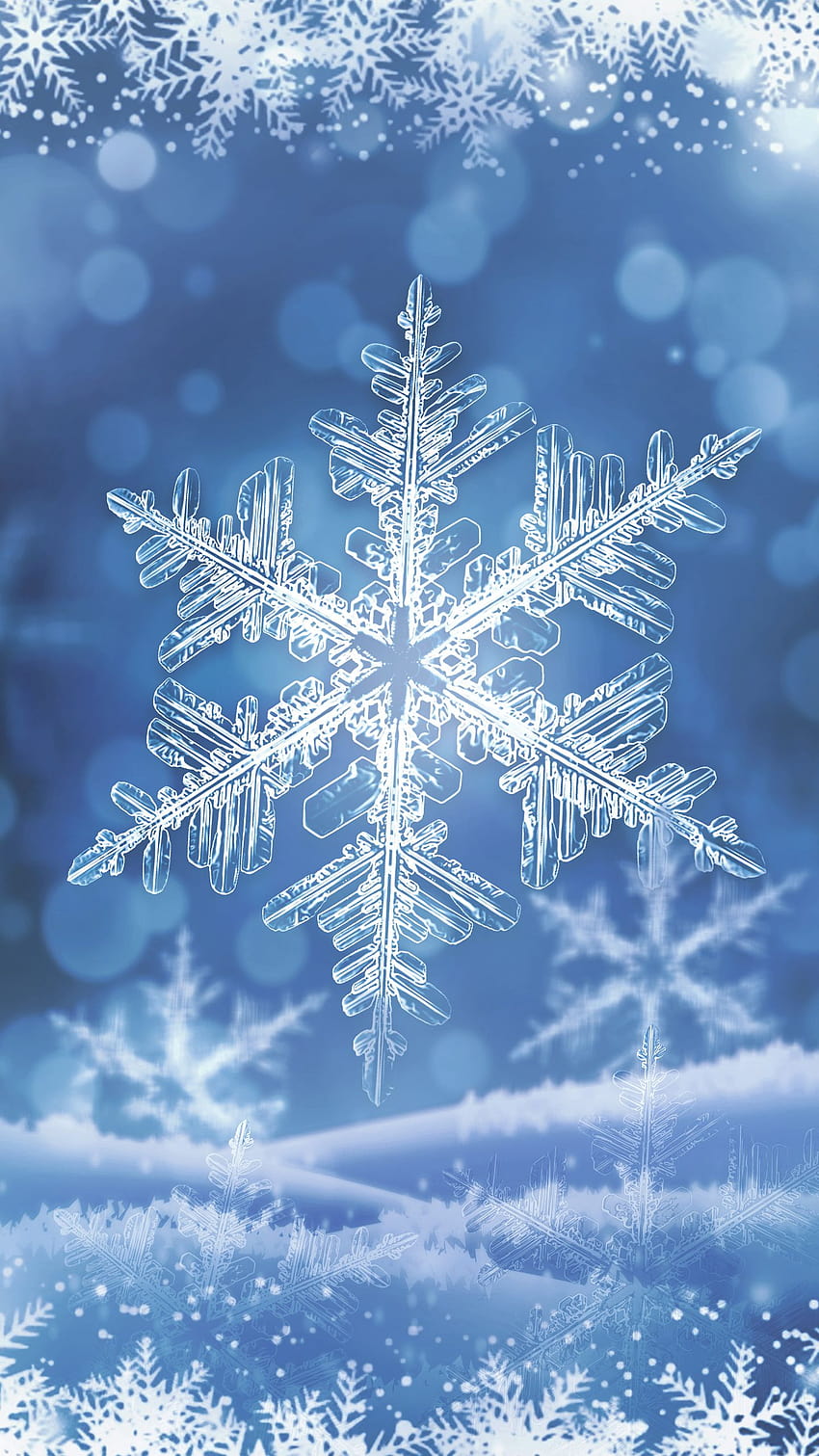 Winter Snowflake Smartphone, winter 2021 HD phone wallpaper