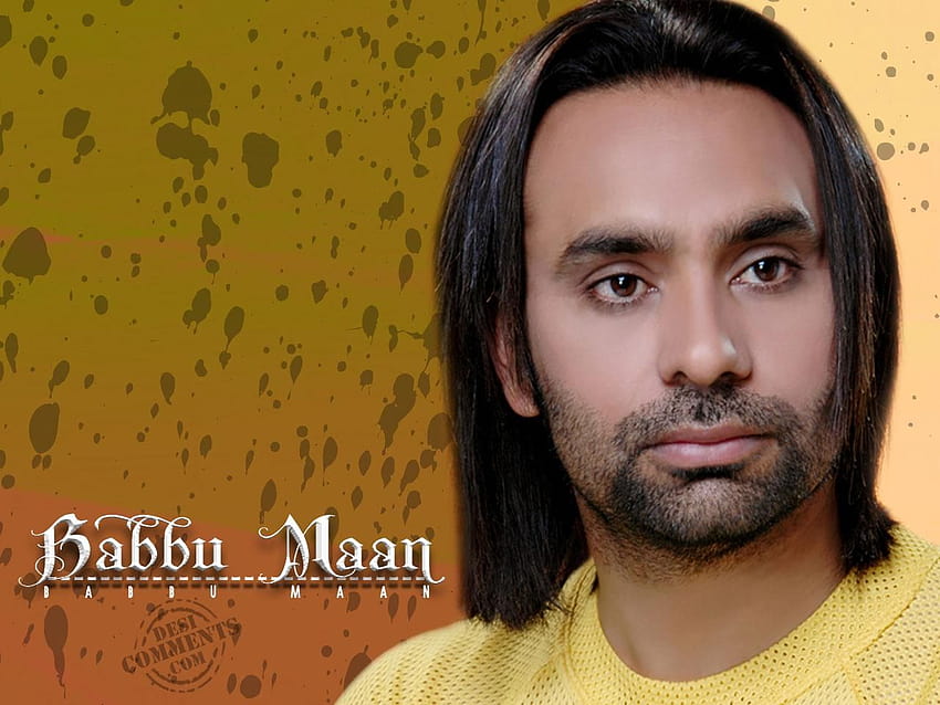 Babbu Maan Indischer Punjabi-Sänger, Songwriter, Schauspieler und Filmproduzent, sehr heiß und schön, indische Sänger HD-Hintergrundbild