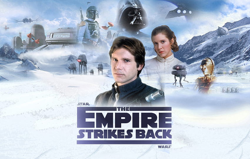 droids, Star Wars, Star wars, Darth Vader, Hot, Darth Vader, empire, Han Solo, Han Solo, Boba Fett, Boba Fett, droids, Leia Organa, Leia, C3PO, The empire strikes back , star wars episode 5 HD wallpaper