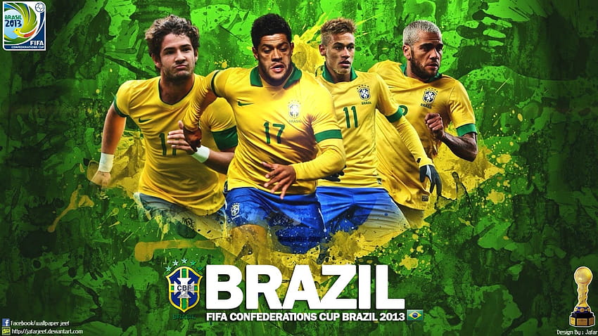 Brasile Calcio, giocatori brasiliani Sfondo HD