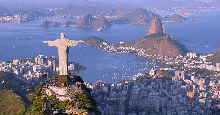 На Христос Изкупителя Рио де Жанейро Бразилия туризъм HD тапет