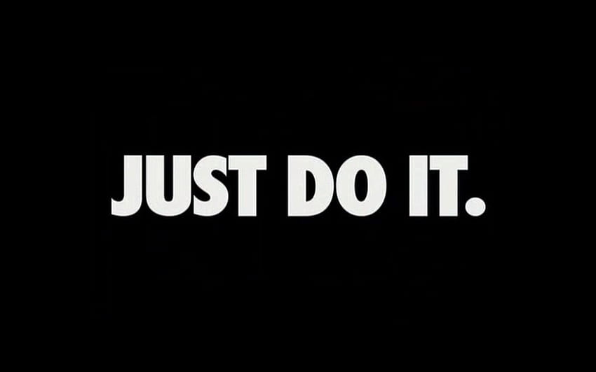 Just Do It Tomorrow, logo Nike Just Do It Sfondo HD