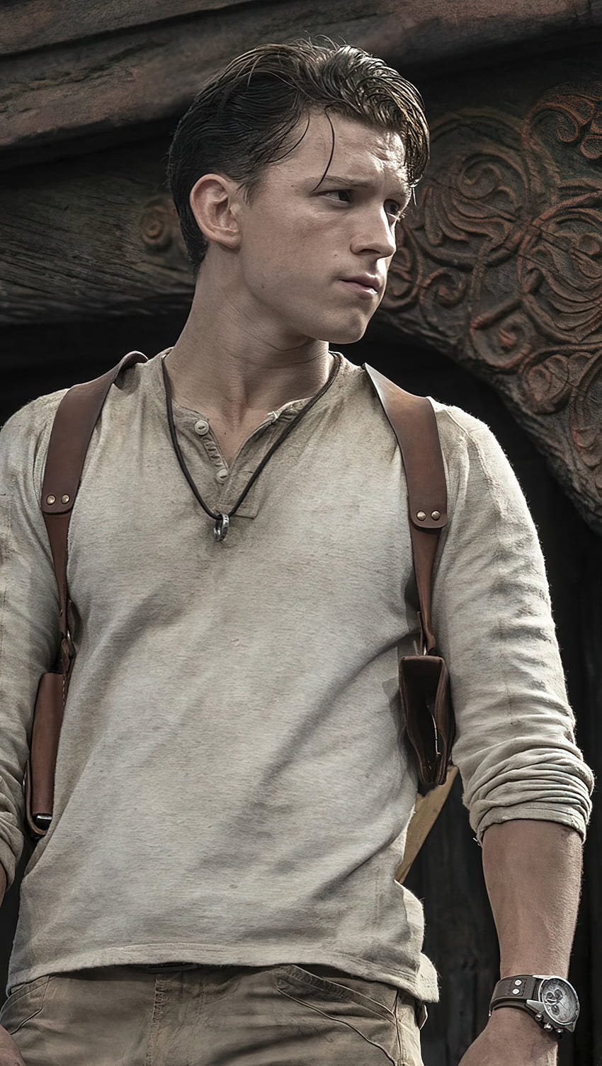 uncharted tom holland HD phone wallpaper