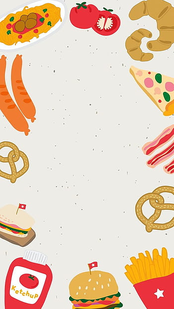 Food doodle HD wallpapers | Pxfuel