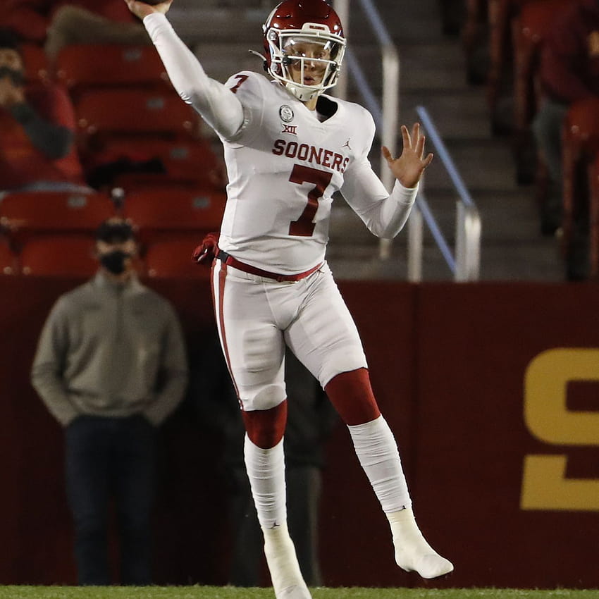 Oklahoma vs. TCU: TV schedule, channel, time, odds, picks, live stream for Big 12 game, spencer rattler HD phone wallpaper