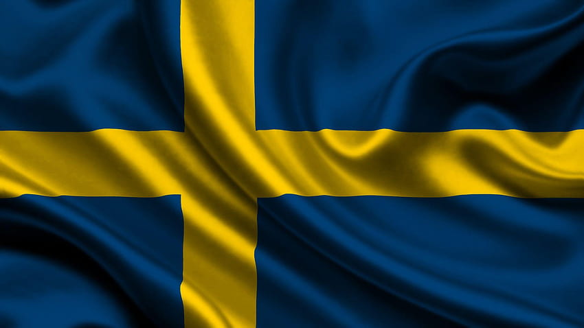 Bandeira da Suécia e, bandeira sueca papel de parede HD