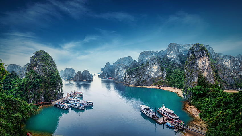 Baie d'Halong au Vietnam Ultra, baie d'ha long Fond d'écran HD
