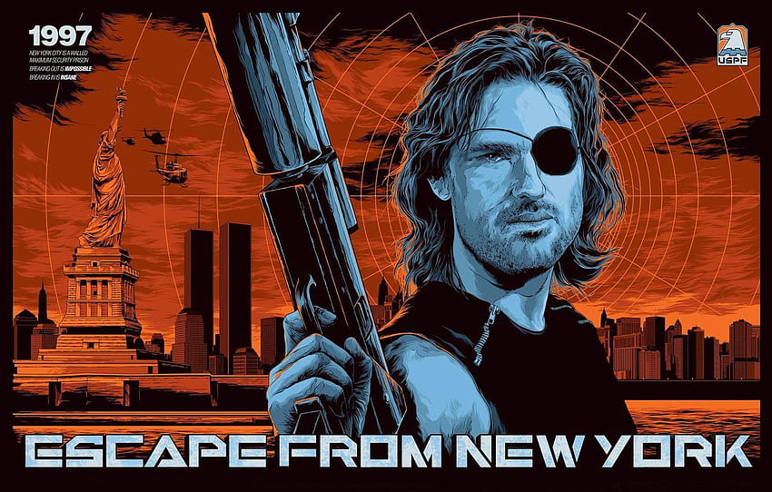 Kurt Russell, Escape from New York, Snake plissken HD wallpaper