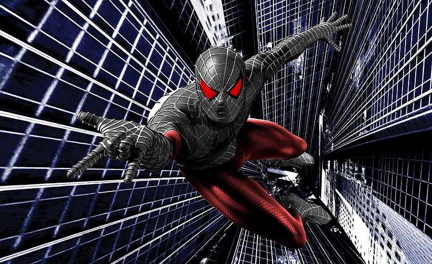 Spiderman 3 Black Suit posted by Samantha Anderson, spider mans stealth suit HD wallpaper