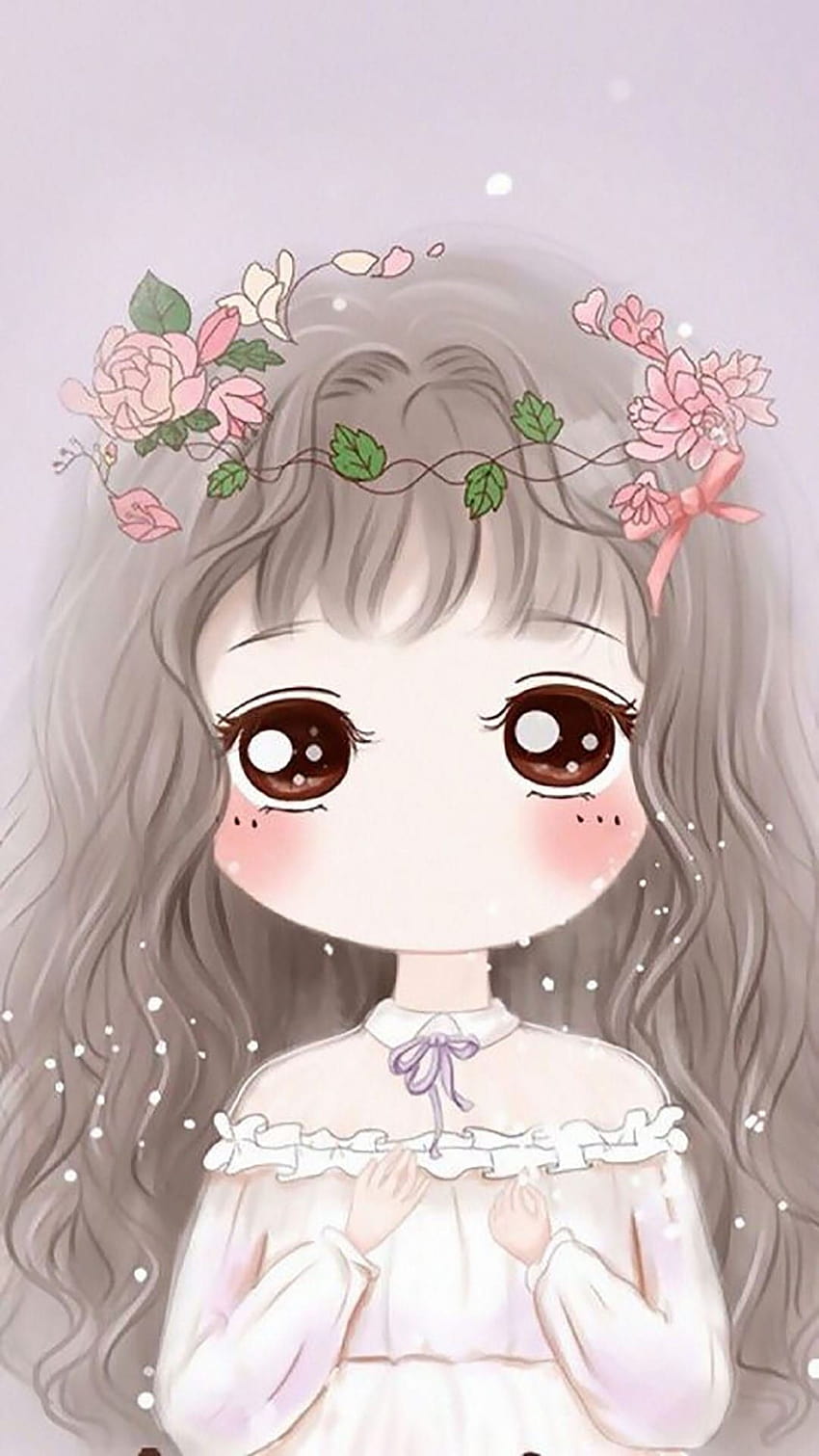 Anime Chibi Girl posted by John Walker, cute kawaii girl HD phone wallpaper