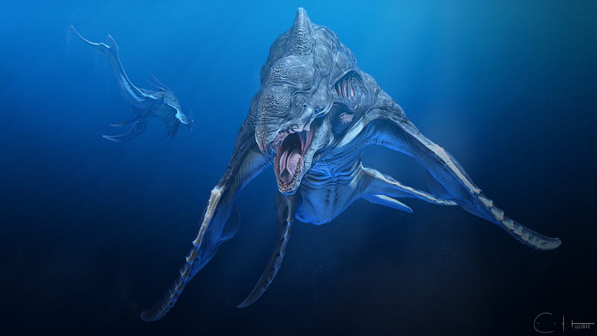 Fantasy Sea Monster, sea predators HD wallpaper | Pxfuel