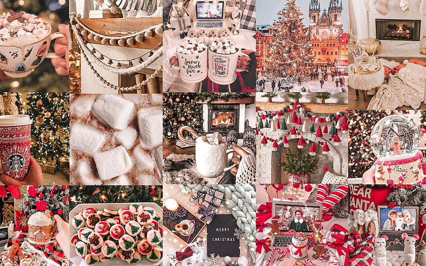 Christmas Aesthetic Collage for Computers iMac [2560x1440] for your ...