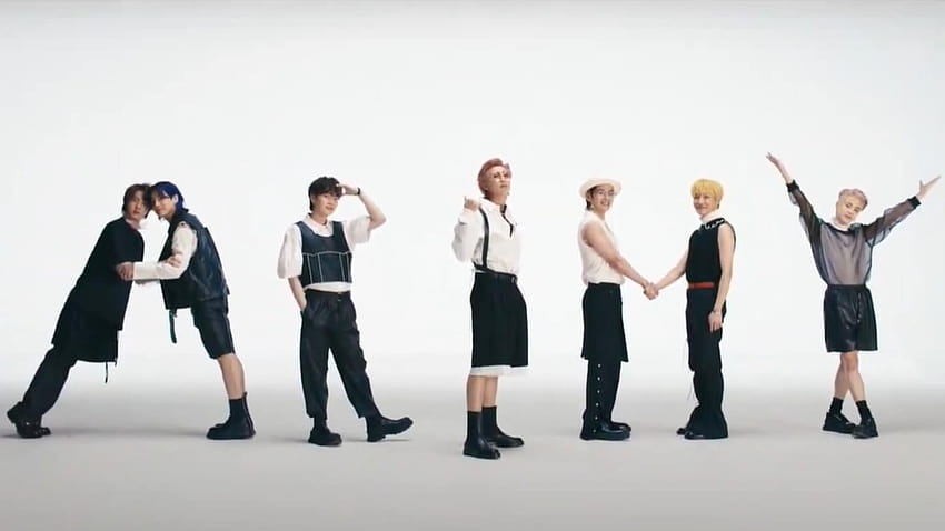 Музикален видеоклип на BTS Butter: RM, Jin, Suga, J HD тапет
