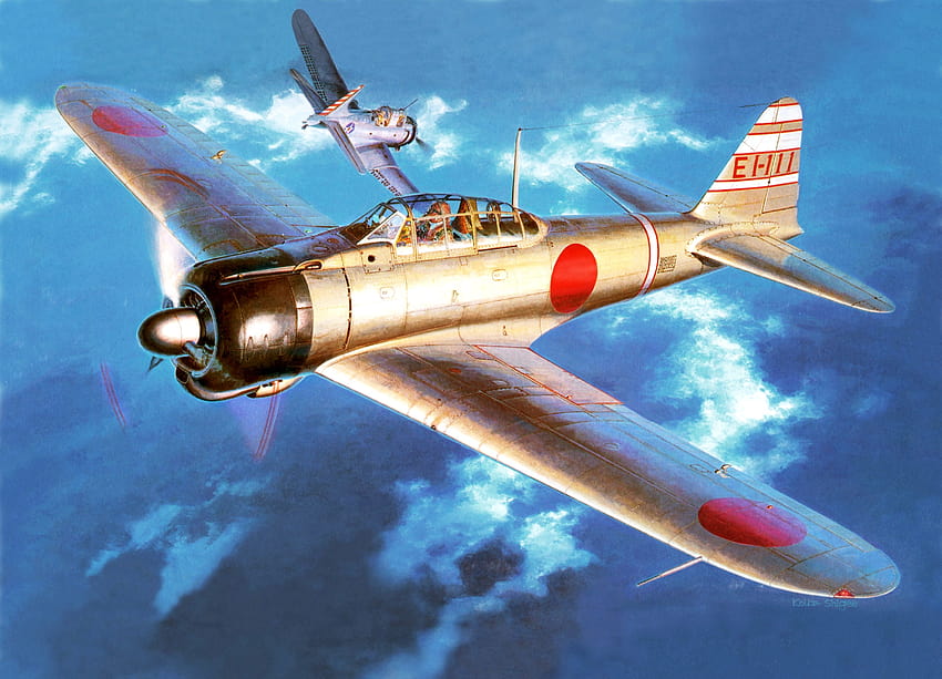 Japão, Segunda Guerra Mundial, Zero, Mitsubishi, Avião, Militar, Aeronave Militar, Aeronave, Japonês / e Mobile Backgrounds, japan ww2 papel de parede HD