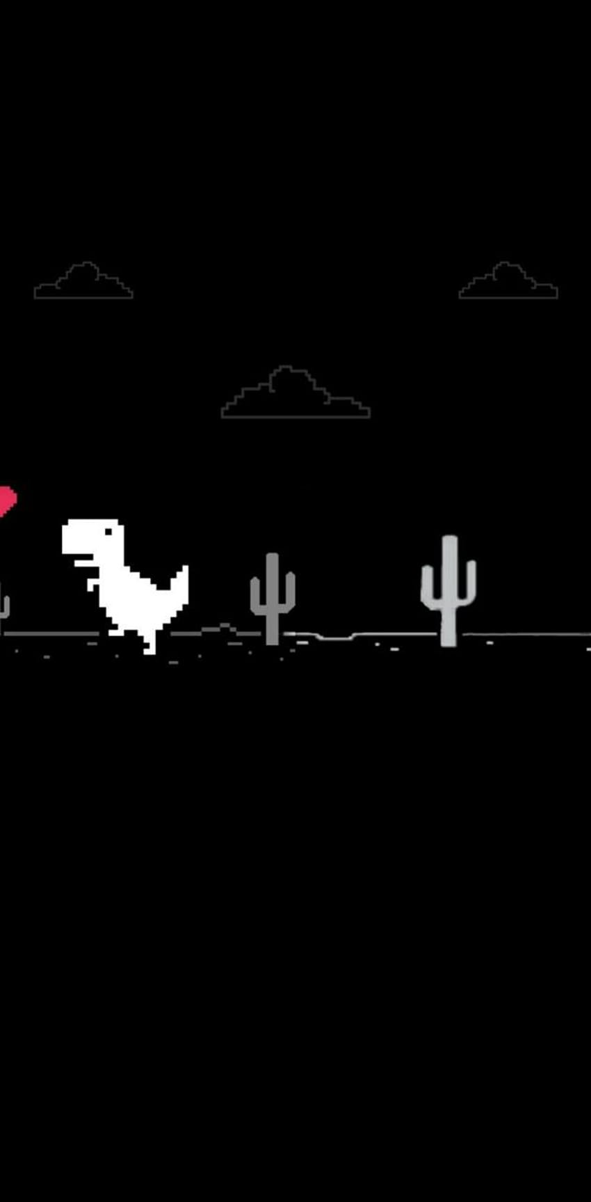 Dino amor de 1DooM1, juego de dinosaurios fondo de pantalla del teléfono