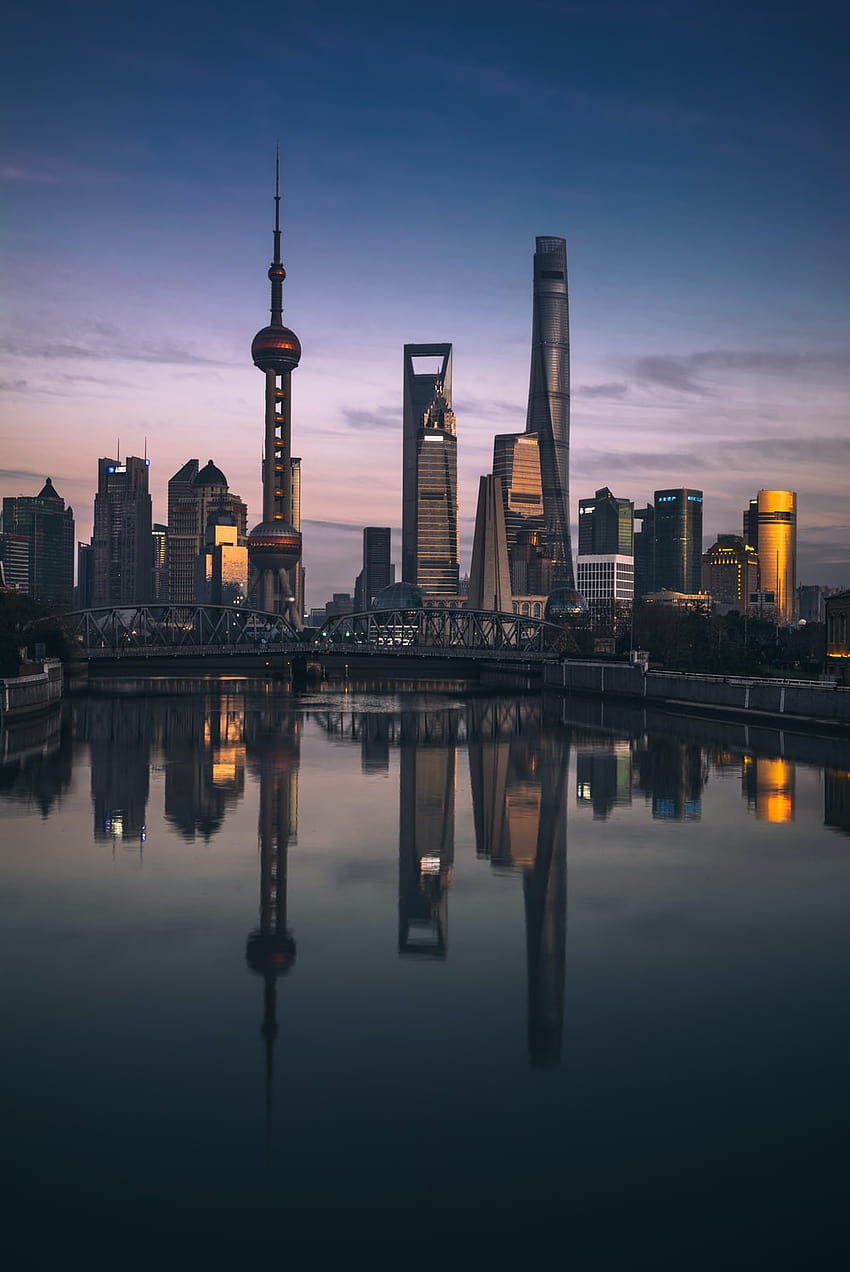 Oriental Pearl Tower, China near body of water – City on HD phone wallpaper