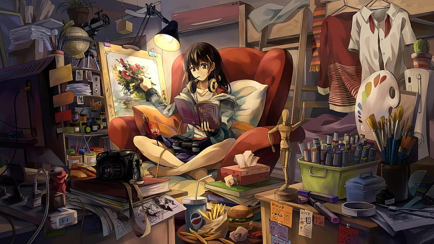 Anime Gamer Girl, giochi per ragazze anime Sfondo HD
