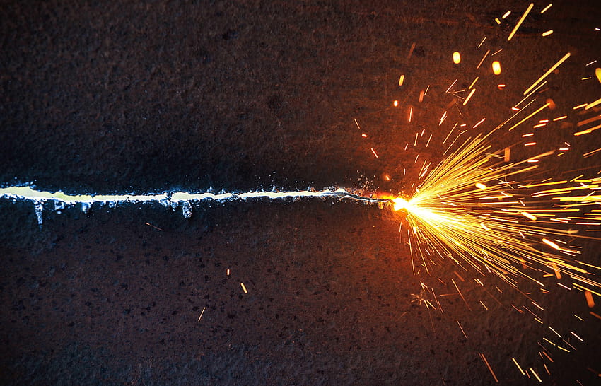 scratches, cutting, metal, sparks, connection, welding HD wallpaper