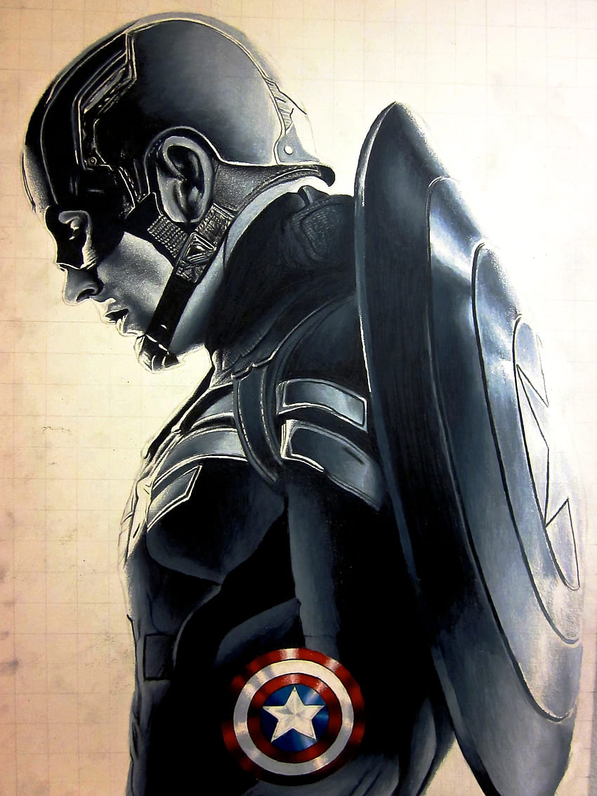Captain America (Drawing) by JFsGallery on DeviantArt-saigonsouth.com.vn