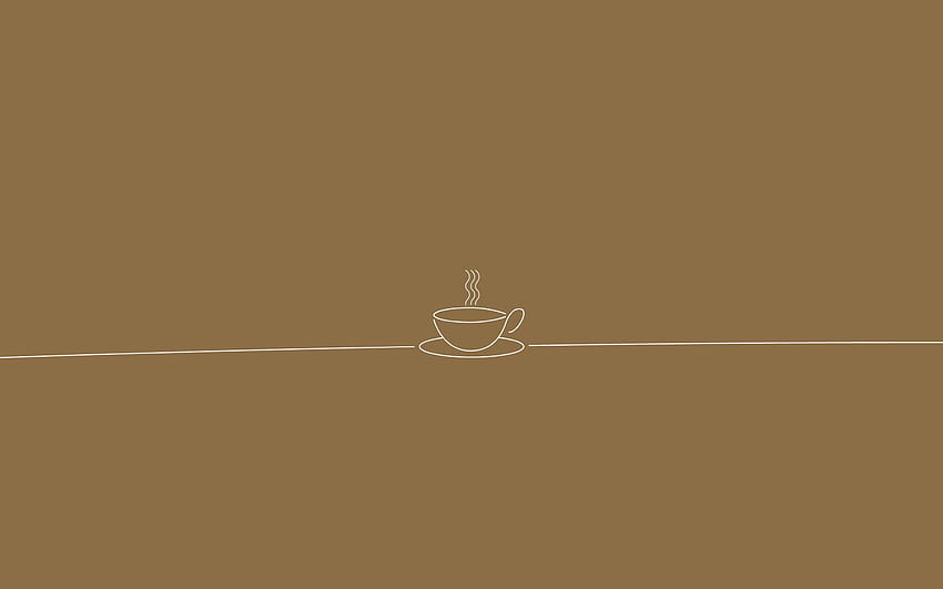 Минималистично кафе, кафе естетика HD тапет