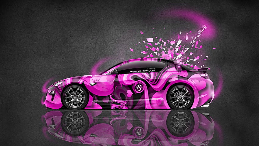 Mazda RX8 JDM Side Domo Kun Toy Car 2014, domo pink HD wallpaper | Pxfuel